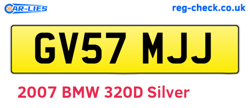 GV57MJJ are the vehicle registration plates.