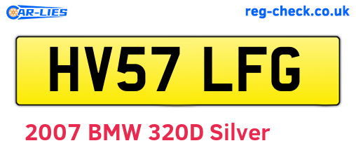 HV57LFG are the vehicle registration plates.