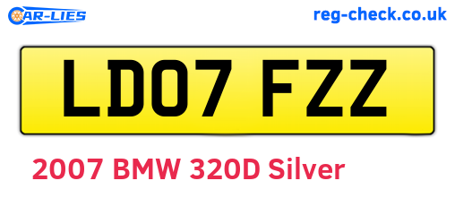 LD07FZZ are the vehicle registration plates.