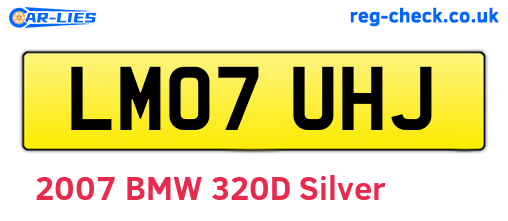 LM07UHJ are the vehicle registration plates.