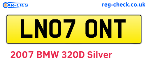 LN07ONT are the vehicle registration plates.