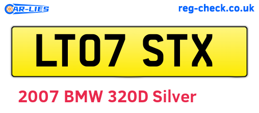 LT07STX are the vehicle registration plates.