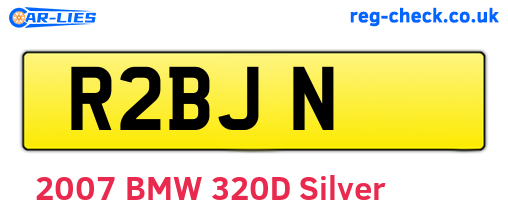R2BJN are the vehicle registration plates.