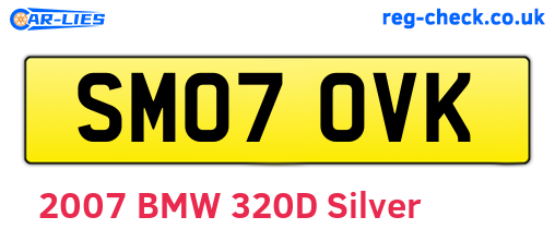 SM07OVK are the vehicle registration plates.