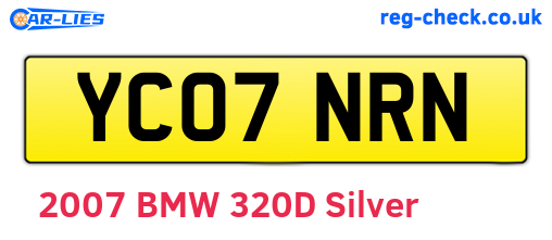 YC07NRN are the vehicle registration plates.