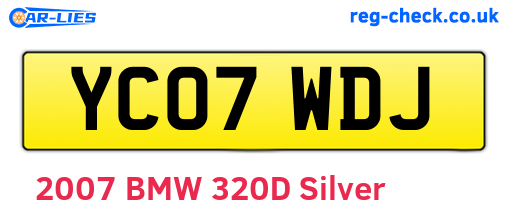 YC07WDJ are the vehicle registration plates.