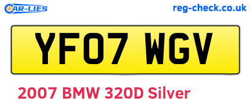 YF07WGV are the vehicle registration plates.