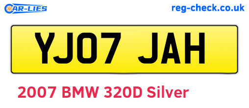 YJ07JAH are the vehicle registration plates.