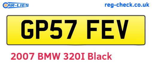 GP57FEV are the vehicle registration plates.