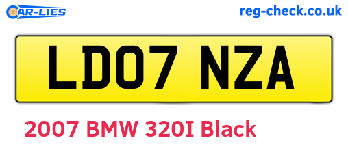 LD07NZA are the vehicle registration plates.