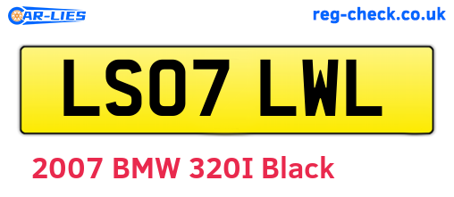 LS07LWL are the vehicle registration plates.