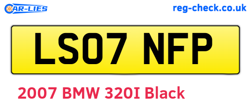 LS07NFP are the vehicle registration plates.