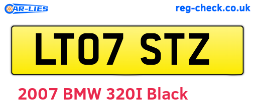 LT07STZ are the vehicle registration plates.
