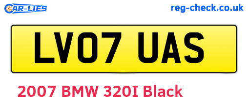 LV07UAS are the vehicle registration plates.