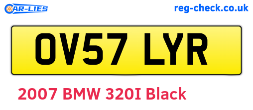 OV57LYR are the vehicle registration plates.