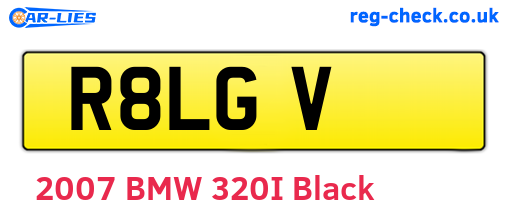 R8LGV are the vehicle registration plates.