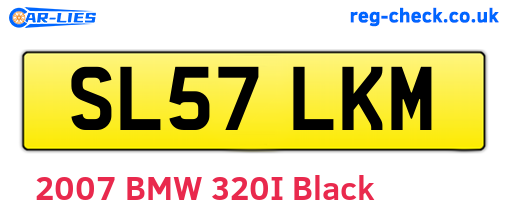 SL57LKM are the vehicle registration plates.