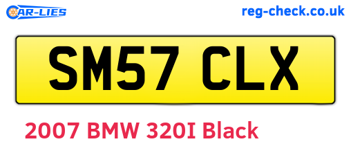 SM57CLX are the vehicle registration plates.