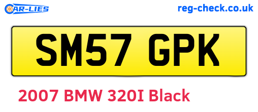 SM57GPK are the vehicle registration plates.