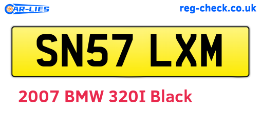 SN57LXM are the vehicle registration plates.