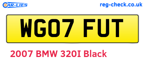 WG07FUT are the vehicle registration plates.
