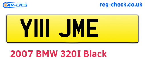 Y111JME are the vehicle registration plates.