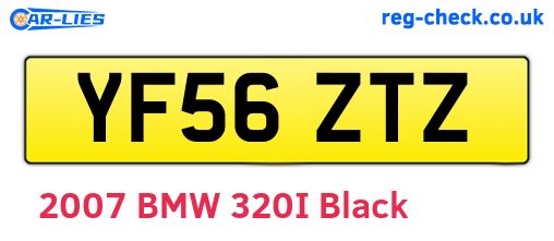 YF56ZTZ are the vehicle registration plates.