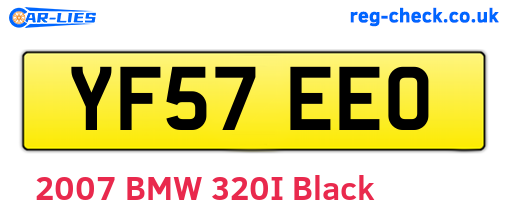YF57EEO are the vehicle registration plates.