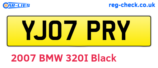 YJ07PRY are the vehicle registration plates.