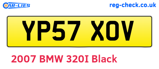 YP57XOV are the vehicle registration plates.
