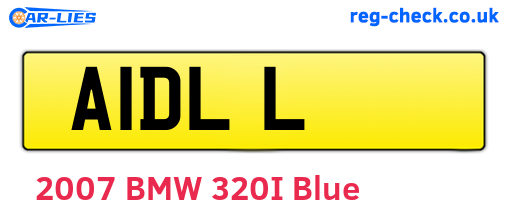 A1DLL are the vehicle registration plates.