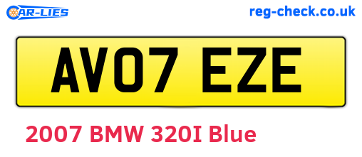 AV07EZE are the vehicle registration plates.