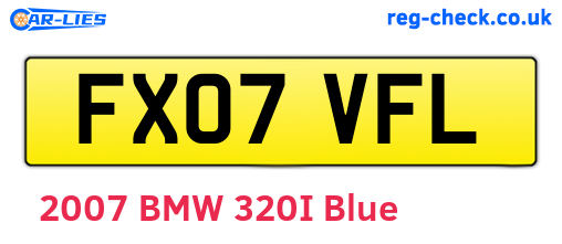 FX07VFL are the vehicle registration plates.