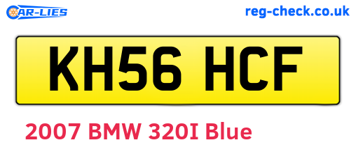 KH56HCF are the vehicle registration plates.