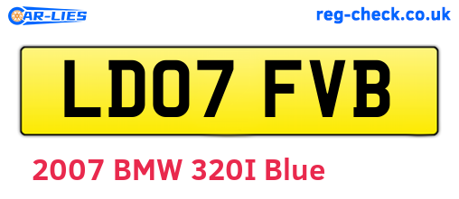 LD07FVB are the vehicle registration plates.