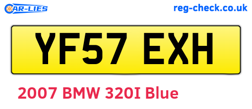 YF57EXH are the vehicle registration plates.