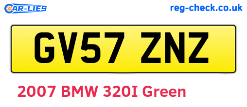 GV57ZNZ are the vehicle registration plates.
