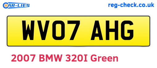 WV07AHG are the vehicle registration plates.