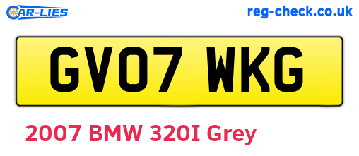 GV07WKG are the vehicle registration plates.
