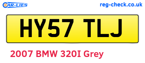 HY57TLJ are the vehicle registration plates.