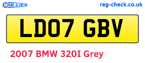 LD07GBV are the vehicle registration plates.