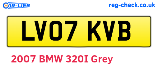 LV07KVB are the vehicle registration plates.