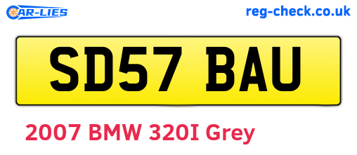 SD57BAU are the vehicle registration plates.