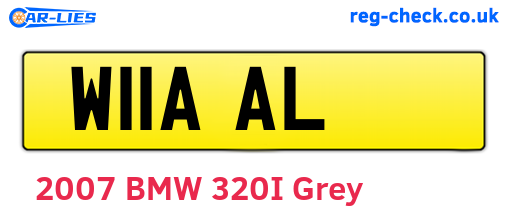 W11AAL are the vehicle registration plates.