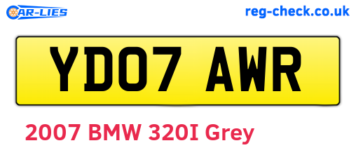 YD07AWR are the vehicle registration plates.