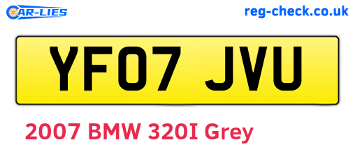YF07JVU are the vehicle registration plates.