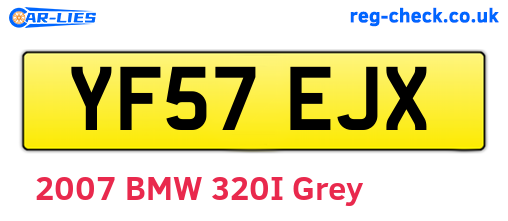 YF57EJX are the vehicle registration plates.