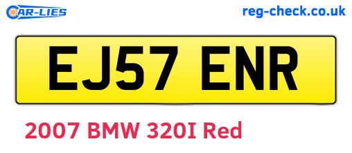 EJ57ENR are the vehicle registration plates.