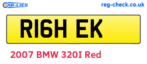R16HEK are the vehicle registration plates.