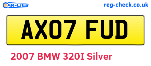 AX07FUD are the vehicle registration plates.